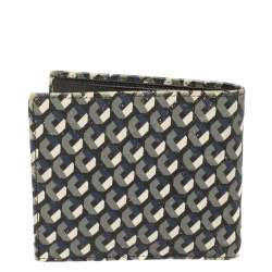 Prada Muliticolor Octagon Print Leather Bifold Wallet