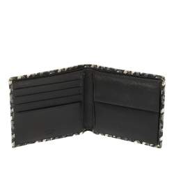 Prada Muliticolor Octagon Print Leather Bifold Wallet