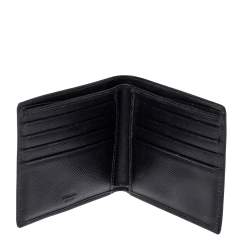 Prada Black Leather Bifold Wallet