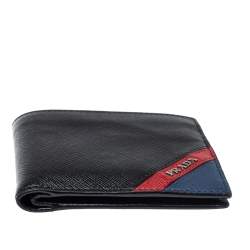 Prada Black Saffiano Leather Bifold Wallet