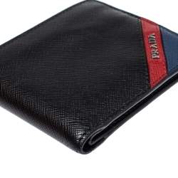 Prada Black Saffiano Leather Bifold Wallet