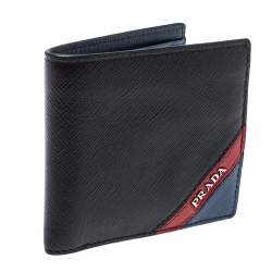 Prada Black Saffiano Leather Bifold Wallet