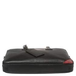 Prada Black Saffiano Leather Briefcase Laptop Bag