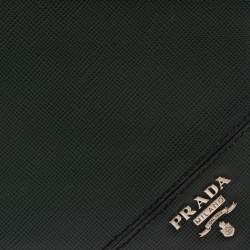Prada Green Saffiano Lux Leather Bifold Wallet