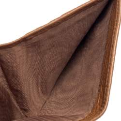 Pre Owned Prada Tan Leather Bifold Wallet