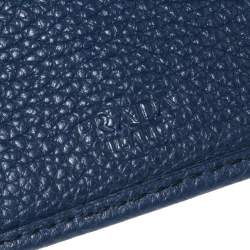 Prada Blue Leather Bifold Wallet 