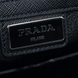 Prada Black Saffiano Leather Briefcase Laptop Bag