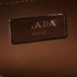 Prada Tan Leather Drawstring Backpack