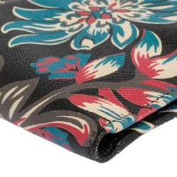Prada Black Ramage Print Saffiano Lux Leather Bifold Wallet