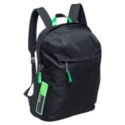 Prada Black/Green Nylon Fluo Backpack