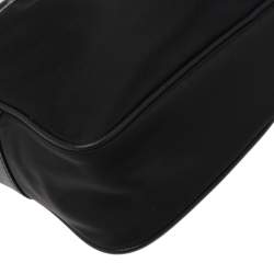 Pre Owned Prada Black Nylon and Saffiano Leather Shoulder bag