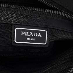 Pre Owned Prada Black Nylon and Saffiano Leather Shoulder bag