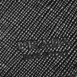 Prada Grey/Black Saffiano Leather Card Holder