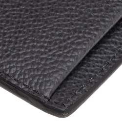 Prada Grey Vitello Grain Leather Bifold Wallet