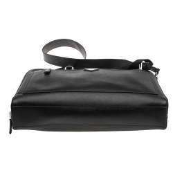 Prada Black Saffiano Travel Leather Business Bag