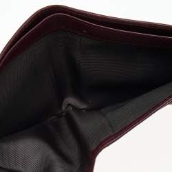 Pre Owned Prada Burgundy/Red Saffiano Lux Leather Bifold Wallet