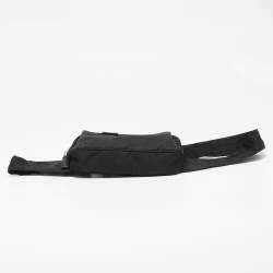 Pre Owned Prada Black Nylon Logo Belt Bag