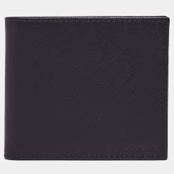 Calvin Klein Men's Saffiano Leather Card Case Bifold Wallet - Brown