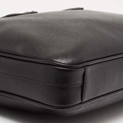Prada Black Saffiano Lux Leather Laptop Briefcase Bag