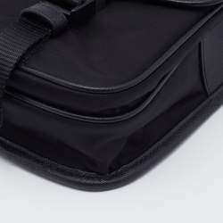 Prada Black Re-Nylon And Saffiano Leather Shoulder Bag