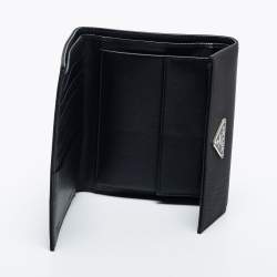 Prada Black Tessuto Nylon Trifold Wallet