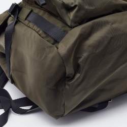 Prada Olive Green Nylon Drawstring Backpack