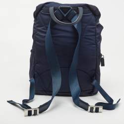 Prada Navy Blue Nylon Backpack
