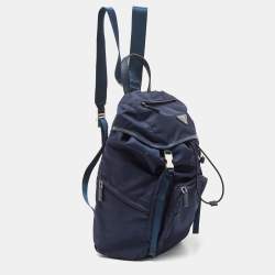 Prada Navy Blue Nylon Backpack