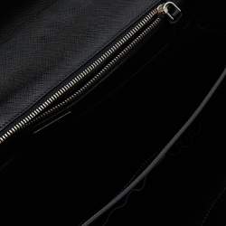 Prada Black Leather Business Briefcase