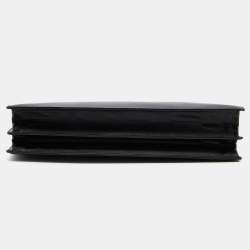 Prada Black Leather Business Briefcase