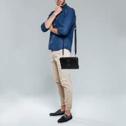 Prada Black Re-Nylon And Leather Shoulder Bag