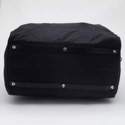 Prada Black Nylon and Saffiano Leather Duffel Bag