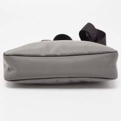 Prada Grey/Black Nylon Crossbody Bag