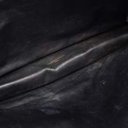 Prada Black Saffiano Lux Leather Porter Logo Wristlet Clutch