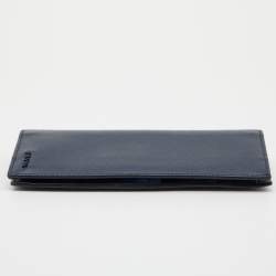 Pre Owned Prada Blue Saffiano Lux Leather Long Wallet