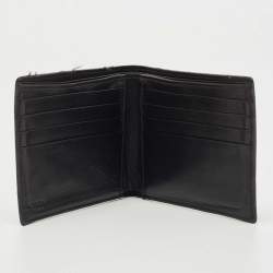 Prada Black Lizard Bifold Wallet