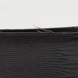 Prada Black Lizard Bifold Wallet