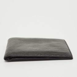 Prada Black Lizard Bifold Wallet