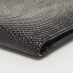 Prada Black Lizard Bifold Wallet