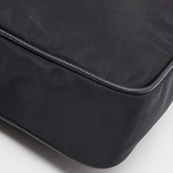 Prada Black Re-Nylon & Saffiano Leather Shoulder Bag