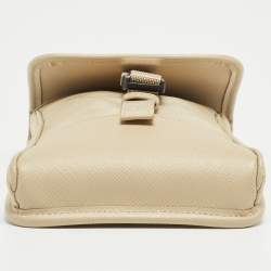 مملوكة مسبقًا Prada Beige Re-Nylon and Saffiano Leather Smartphone Case Bag