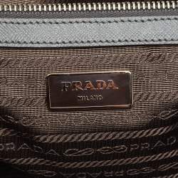 Prada Grey Saffiano Leather Briefcase