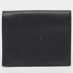 Prada Black Leather Bifold Wallet