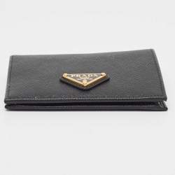 Prada Black Leather Bifold Wallet