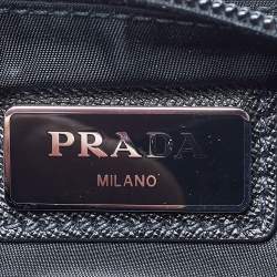 Prada Black Nylon Zip Messengers Bag