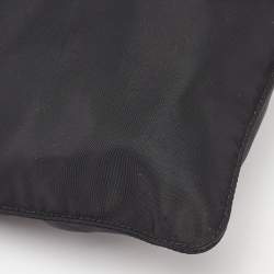Prada Black Nylon Zip Messengers Bag