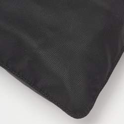 Prada Black Nylon Zip Messengers Bag