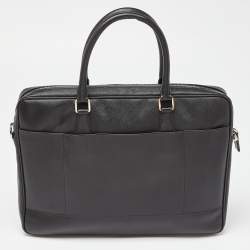 Prada Black Saffiano Lux Leather Briefcase Laptop Bag
