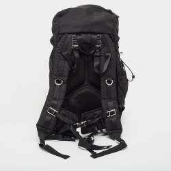 Prada Black Nylon Drawstring Backpack