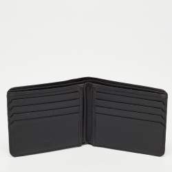 Pre Owned Prada Black Saffiano Leather Bifold Wallet